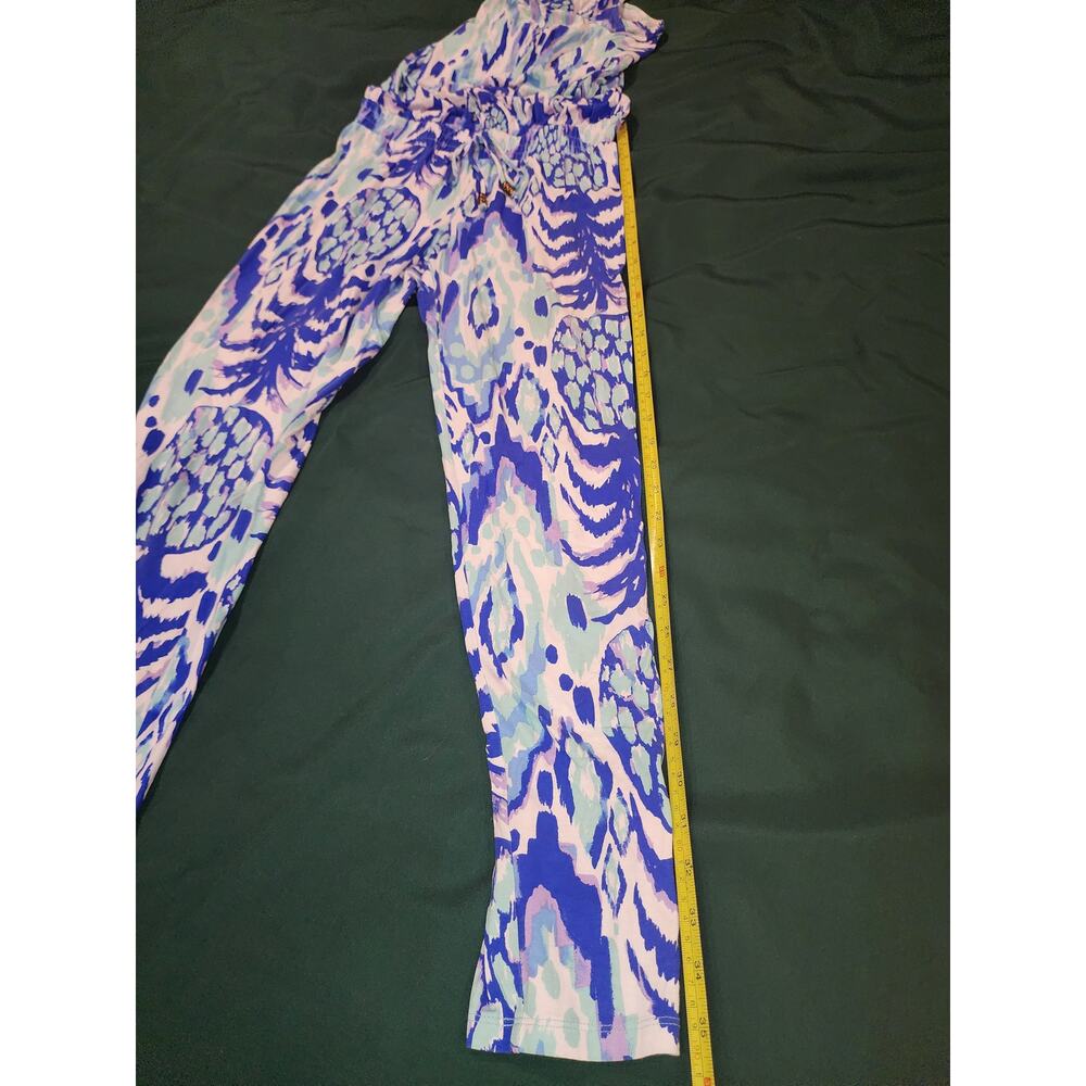 Lilly Pulitzer Women's Jumpsuit XS Blue Multicolor Abstract Print Sleeveless - Picture 6 of 7